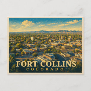 Carte Postale Fort Collins Colorado Voyage Rétro