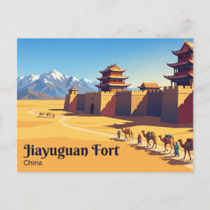 Carte Postale Fort de Jiayuguan Chine