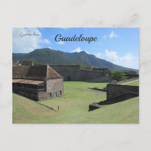 Carte Postale Fort Delgres sur Basse-Terre en Guadeloupe (Devant)