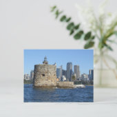 Carte postale Fort Denison & Sydney Skyline (Debout devant)