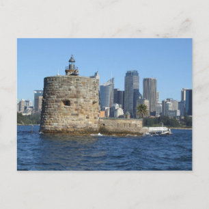 Carte postale Fort Denison & Sydney Skyline