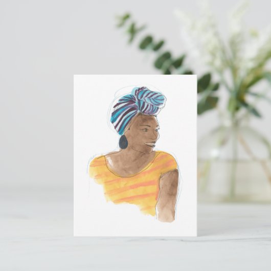 Carte Postale Fort et beau (Debout devant)