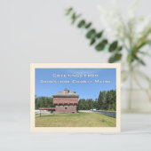 Carte Postale Fort Kent Blockhouse Aroostook Comté Maine (Debout devant)