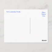 Carte Postale Fort Lauderdale Florida Beach & Ocean Postcard (Dos)