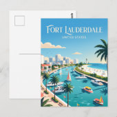 Carte Postale Fort Lauderdale Floride (Devant / Derrière)
