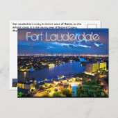 Carte Postale Fort Lauderdale, Floride, États-Unis (Devant / Derrière)