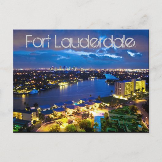 Carte Postale Fort Lauderdale, Floride, États-Unis (Devant)