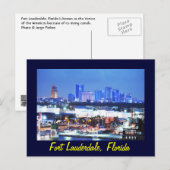 Carte Postale Fort Lauderdale, Floride, États-Unis (Devant / Derrière)