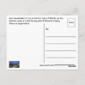 Carte Postale Fort Lauderdale, Floride, États-Unis (Dos)