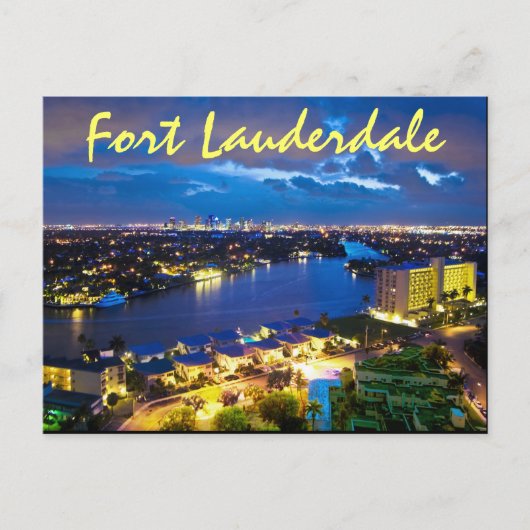 Carte Postale Fort Lauderdale, Floride, États-Unis (Devant)