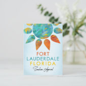 Carte Postale Fort Lauderdale Floride Sunshine Travel (Debout devant)