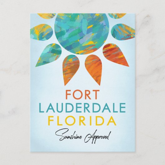 Carte Postale Fort Lauderdale Floride Sunshine Travel (Devant)