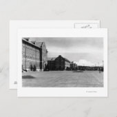 Carte Postale Fort Lewis, WA Vue des casernes et du mont Rainier (Devant / Derrière)