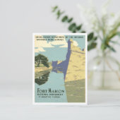 Carte Postale Fort Marion Monument à St. Augustine, Floride, (Debout devant)