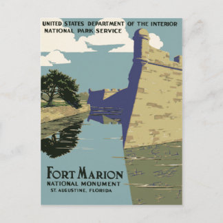 Carte Postale Fort Marion Monument National St Augustine Floride