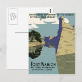 Carte Postale Fort Marion National Monument St Augustine Floride (Devant / Derrière)