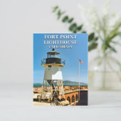 Carte Postale Fort Point Lighthouse, California (Debout devant)