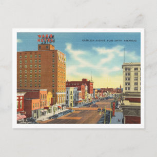 Carte Postale Fort Smith Arkansas Garrison Avenue vintage années