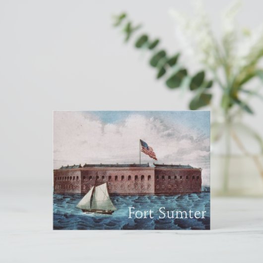 Carte Postale Fort Sumter (Debout devant)
