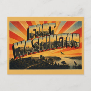 Carte Postale Fort Washington Maryland Falaises de la rivière Fo