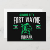 Carte Postale Fort Wayne (Devant / Derrière)