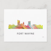 CARTE POSTALE FORT WAYNE SKYLINE WB1 - (Devant)