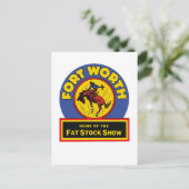 Carte Postale Fort Worth Fat Stock Show (Debout devant)