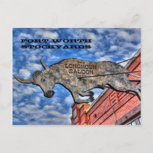 Carte Postale Fort Worth Stockyards : Le salon Longhorn