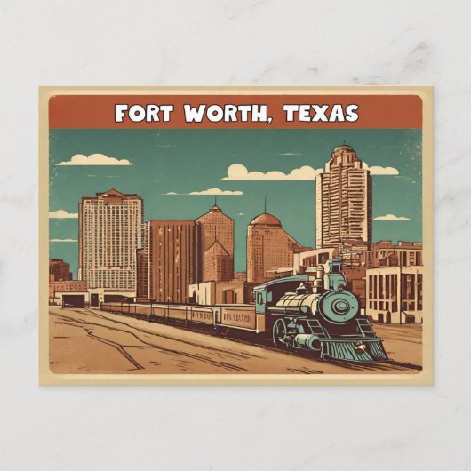 Carte Postale Fort Worth, Texas (Devant)