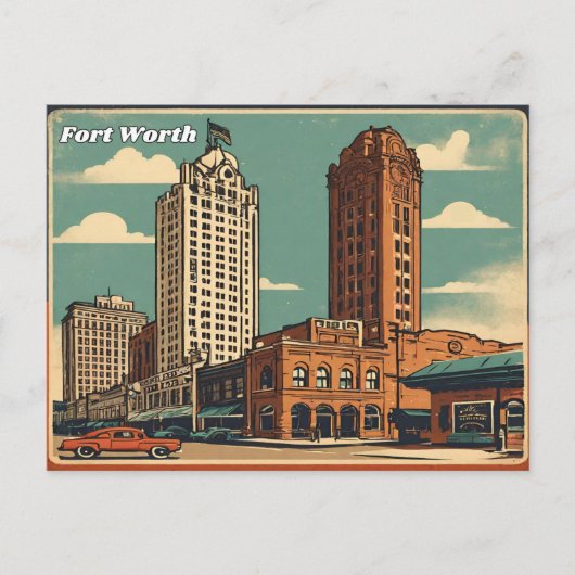 Carte Postale Fort Worth Texas (Devant)