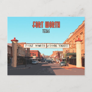 Carte Postale Fort Worth Texas Stock Yards Vintage