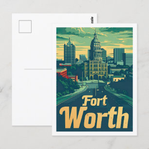 Carte Postale Fort Worth Texas USA célèbre Travel Place