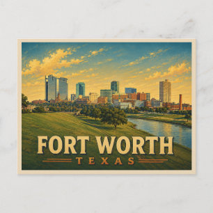 Carte Postale Fort Worth Texas Voyage Rétro