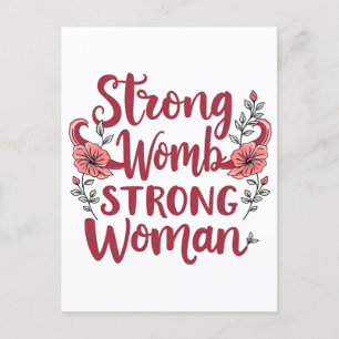 Carte Postale Forte utérus Femmes Forte Femmes Uterus Femmes Aut