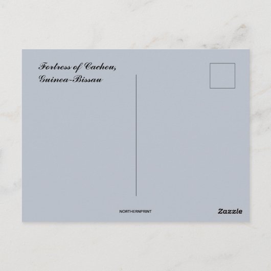 Carte Postale Forteresse de Cacheu Guinée Bissau (Dos)