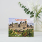 Carte Postale Forteresse de Carcassonne en France (Debout devant)