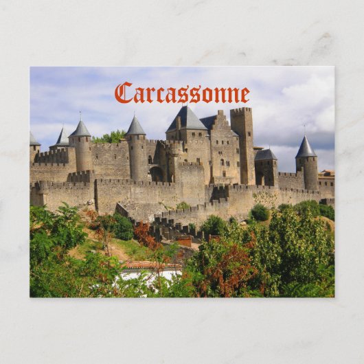 Carte Postale Forteresse de Carcassonne en France (Devant)