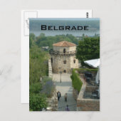 Carte Postale Forteresse de Kalamegdan (Devant / Derrière)