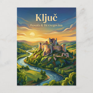 Carte Postale Forteresse de Ključ Bosnie-Herzégovine