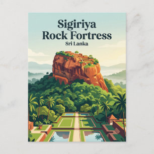 Carte Postale Forteresse de roche de Sigiriya Sri Lanka