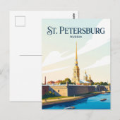 Carte Postale Forteresse Pierre-et-Paul Russie (Devant / Derrière)