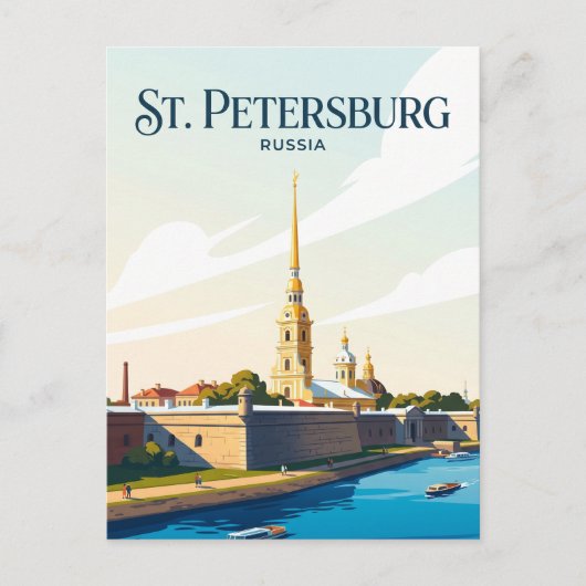 Carte Postale Forteresse Pierre-et-Paul Russie (Devant)