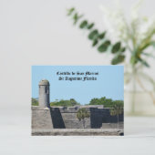 Carte Postale Forteresse St Augustine FL Castillo de San Marcos (Debout devant)