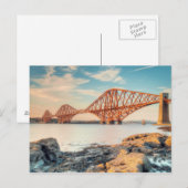 Carte Postale Forth Bridge à Sunset (Devant / Derrière)