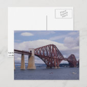Carte Postale Forth Rail Bridge, Écosse (Devant / Derrière)