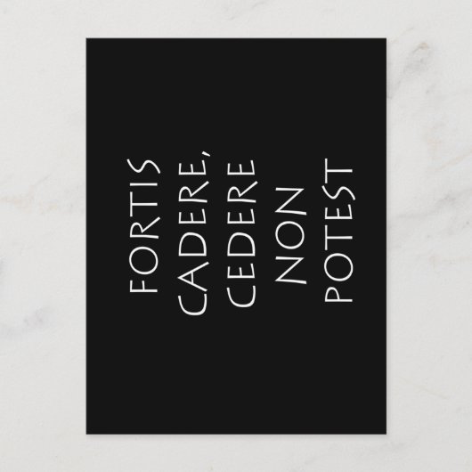 Carte Postale Fortis cadere cedere non potest (Devant)