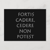 Carte Postale Fortis cadere cedere non potest (Devant)