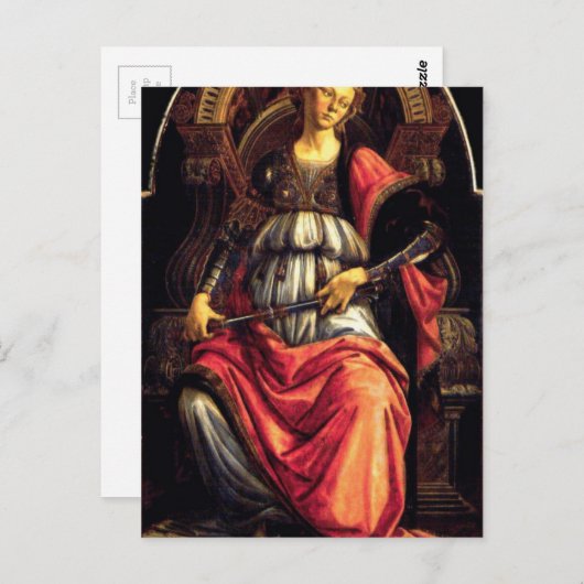 Carte Postale Fortitude par Sandro Botticelli (Devant / Derrière)
