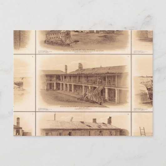 Carte Postale Forts Sumter & Moultrie (Devant)