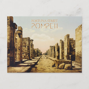 Carte Postale Fortuna Street, Pompéi, Italie